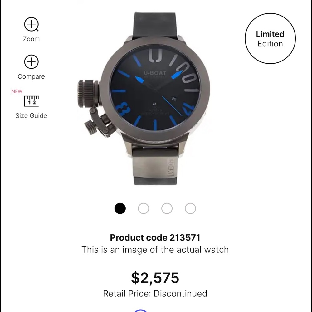 Special edition U-Boat timepiece. 1 year old.